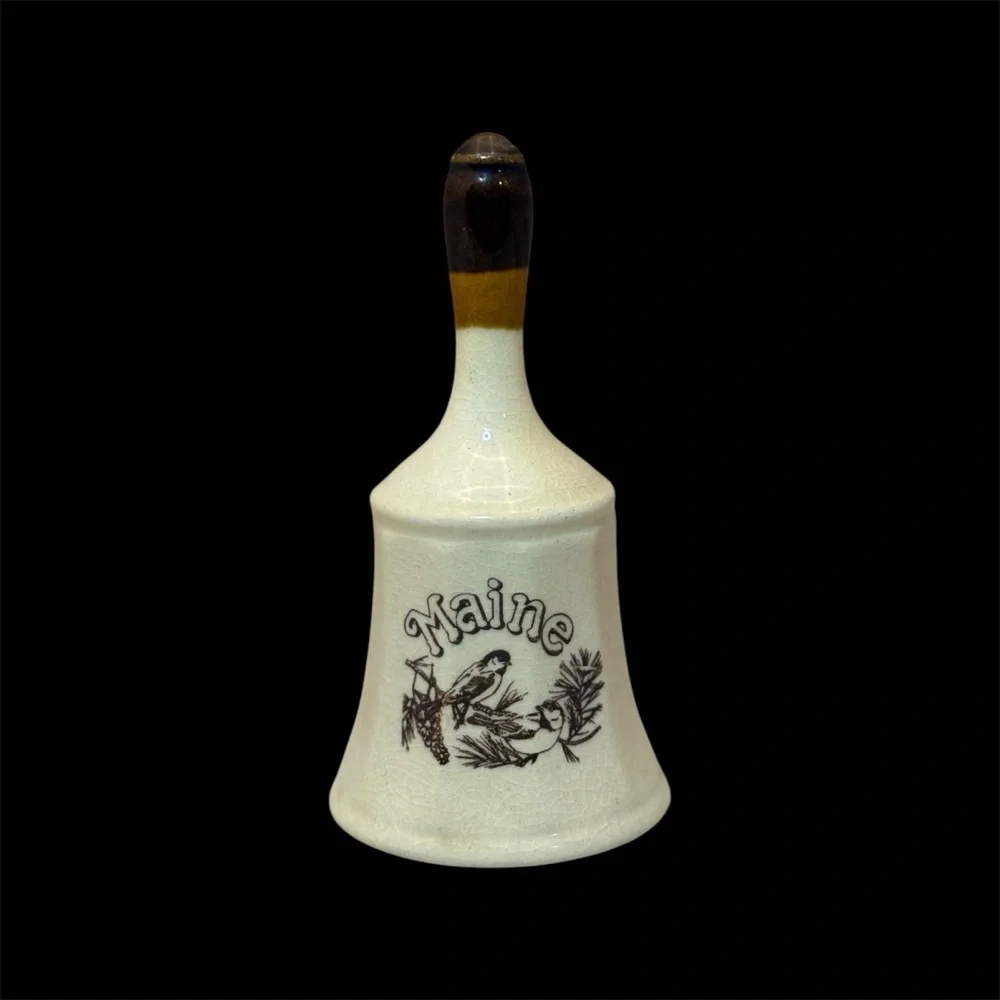Maine Souvenir Bell with Bird Design - Picture 2 of 2